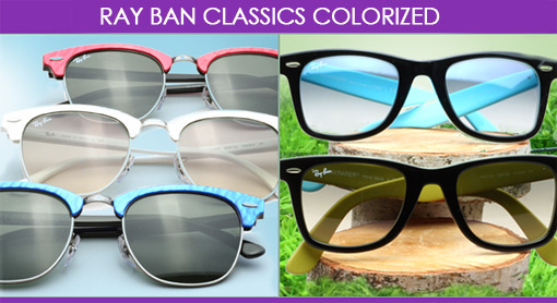 creatief Langskomen Moreel Ray Ban Classic Sunglasses Colorized: Wayfarer, Clubmaster, Aviator
