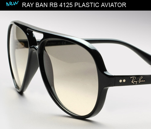 ray ban aviator plastic frame