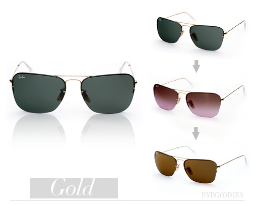 ray ban rb3460 aviator flip out
