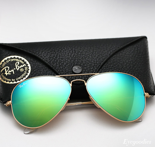 ray ban aviator reflective sunglasses