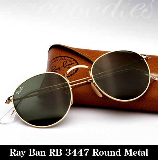 Ray Ban RB 3447 Sunglasses Round Metal