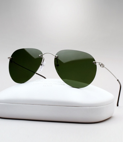 Maison Martin Margiela Rimless Pilot sunglasses - Dark Green