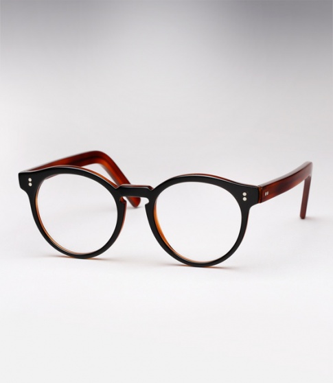 Cutler and Gross 1097 Eyeglasses - Black on Dark Turtle